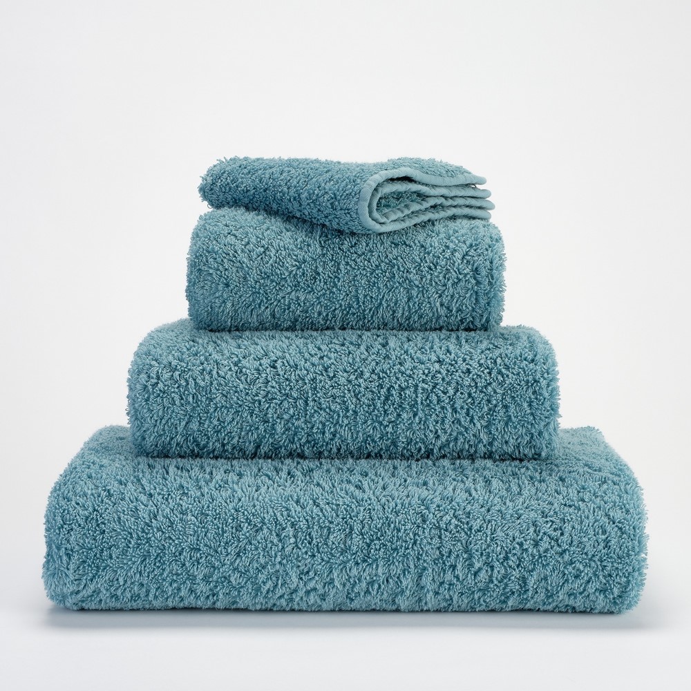 Super Pile Plain Bathroom Towels by Designer Abyss & Habidecor 309 in Bluestone